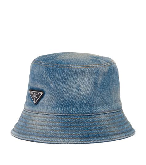 prada denim bucket hat.